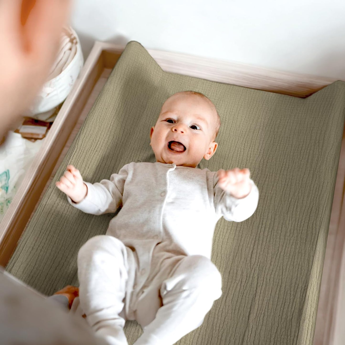 lulumoon Baby Changing Pad Cover: Muslin Diaper Changing Table Pad Cover - Changing Pad Sheets for Girls Boys