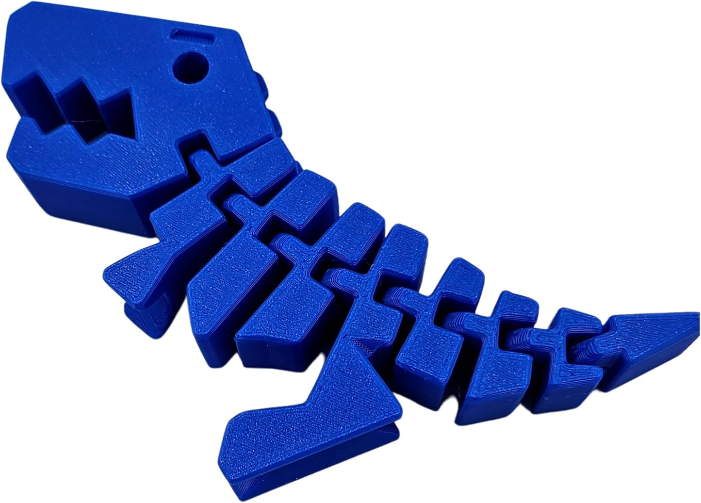 Rexi Collectible Figurine - Stress Relief, Autism, ADHD - Flexible Dinosaur - Articulating Joints (Blue)