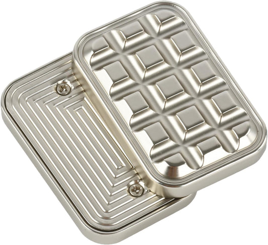 Fidget Toys Adults Magnetic Fidget Slider Magnet Fidget Toys EDC Metal Fidget Slider Haptic Slider EDC Fidget ADHD Anxiety Stress Relief Toy Adults Fidget Toys Adults Anxiety Metal Fidget Toys-Silver