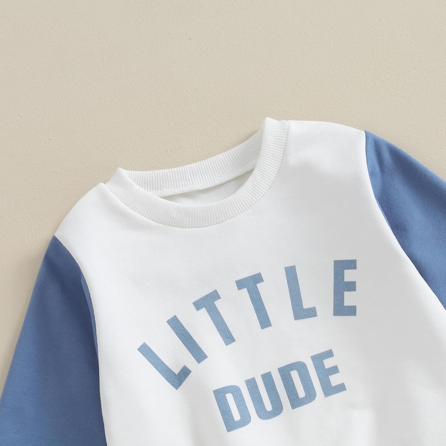 Kupretty Toddler Baby Boy Fall Winter Clothes Color Block Long Sleeve Sweatshirt Pullover Tops + Joggers Pants Outfit Set