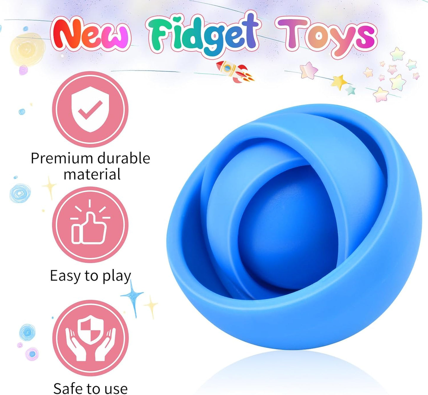 Fidget Toys for Kids 8-12, Fidget Spinner for Adults, Cool Gadget Gifts for Boys Girls Teens Kids ADHD Autism Stress Relief Finger Toys Desk Toys Classroom
