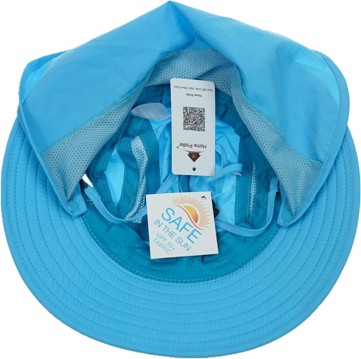 Home Prefer UPF 50+ Boys Sun Hat with Neck Flap Wide Brim Summer Beach Bucket Hat for Boys Girls Toddler Kids Safari Hat