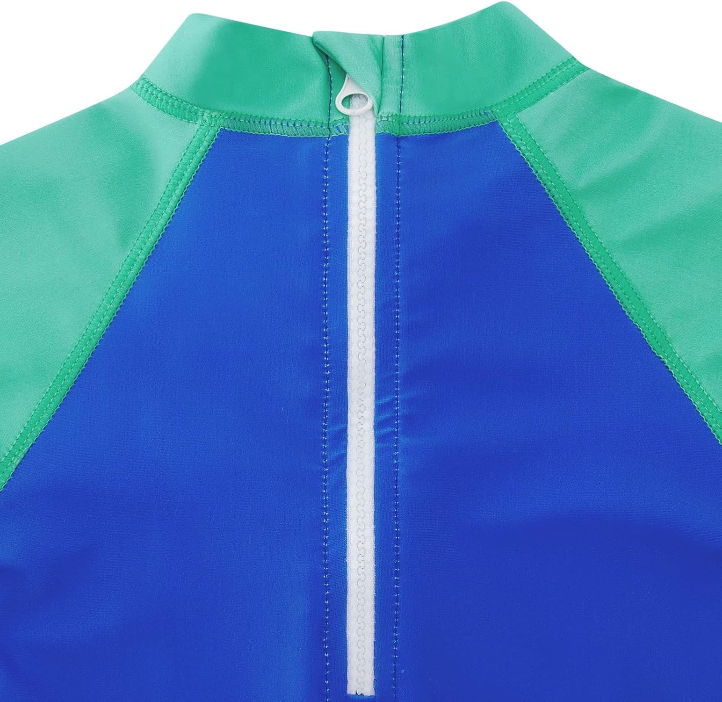 uideazone Baby Boys One Piece Swimsuit Long Sleeve UPF 50+ Rash Guard Bathing Suit Swimwear with Sun Hat 0-24 Months