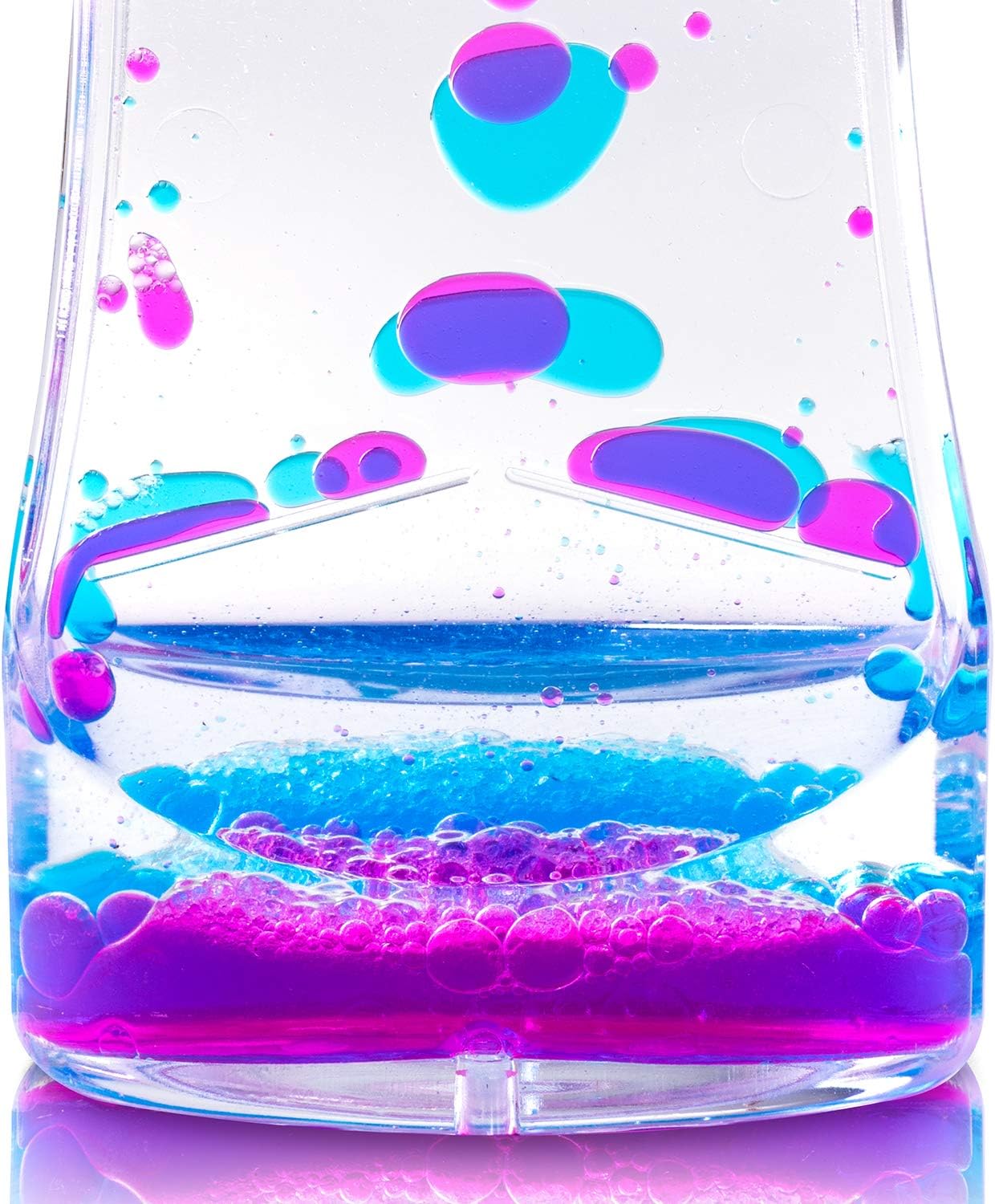 Super Z Outlet Liquid Motion Bubbler for Sensory Play, Fidget Toy, Children Activity, Desk Top, Assorted Colors (4 Pack)