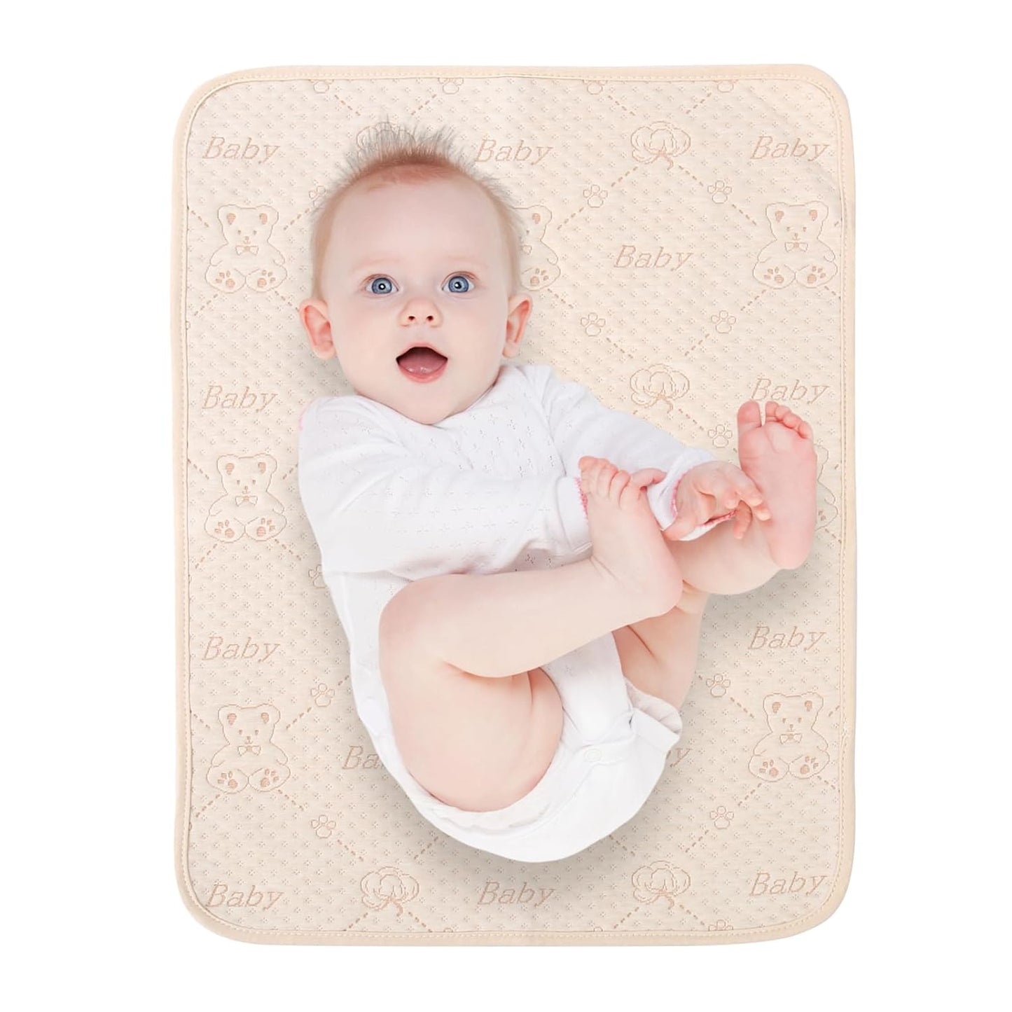 Baby Changing Pad Changing Table Pads Waterproof Large Size Portable Diaper Changing mat Liners Reusable Washable Mattress Protector for Girls & Boys