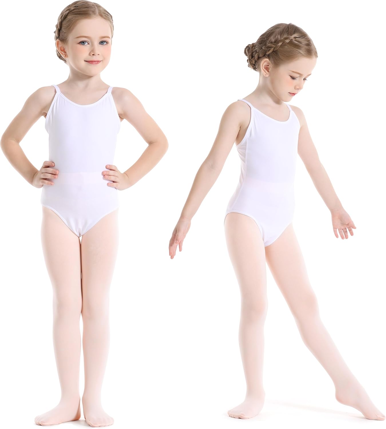 Toddler Girls Tights Dance Ballet Footed Leggings Ultra Soft Stockings for Kids Students