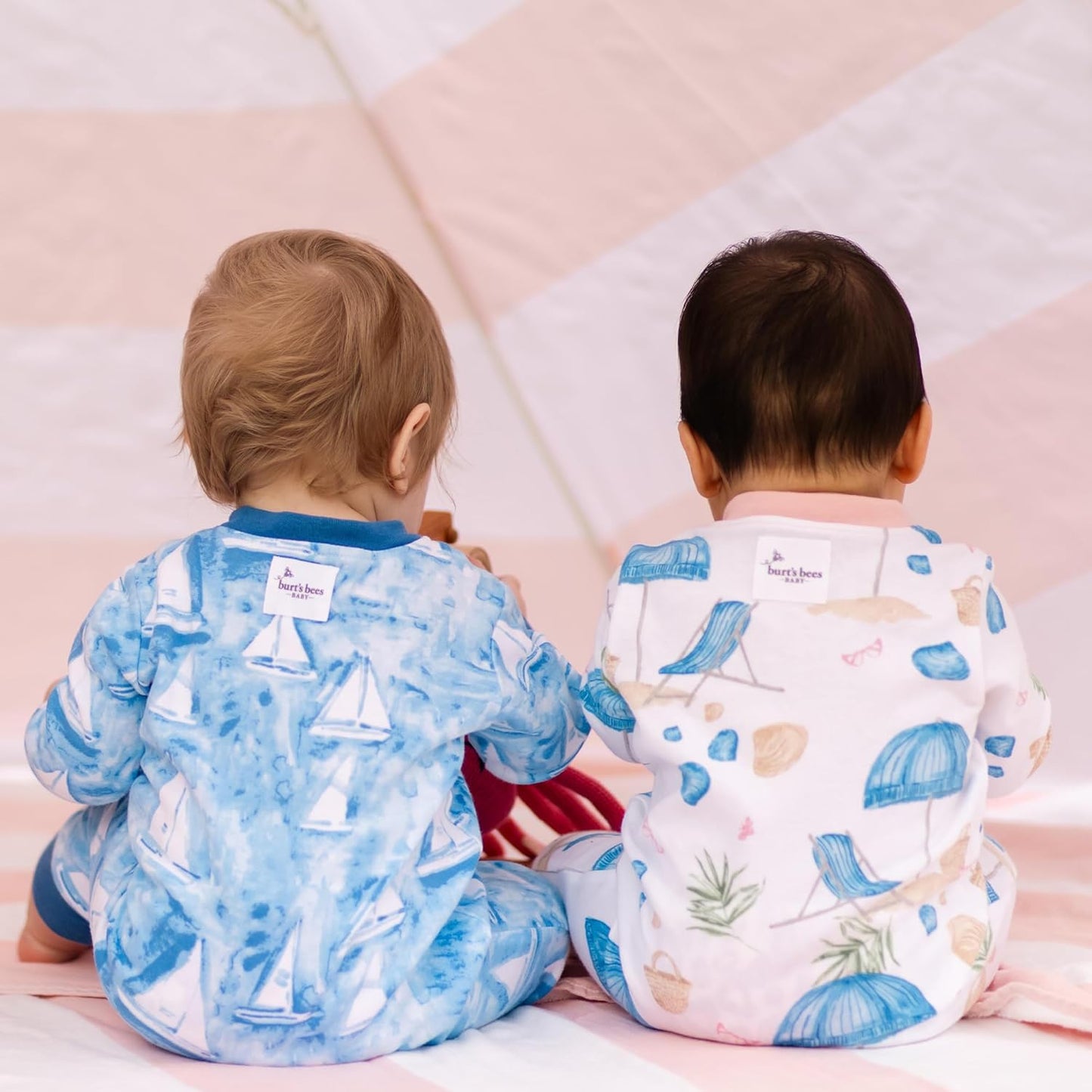 Burt's Bees Baby baby-boys Sleep and Play Pjs, 100% Organic Cotton One-piece Zip Front Footless Romper Jumpsuit Pajamas