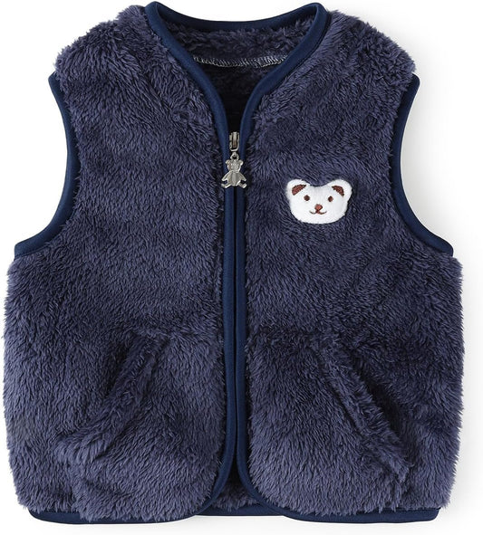 Baby Boys Girls Fleece Vest Zip Up Cute Bear Jackets Fuzzy Fall Winter Warm Clothes Newborn Outwear for Toddler Infant