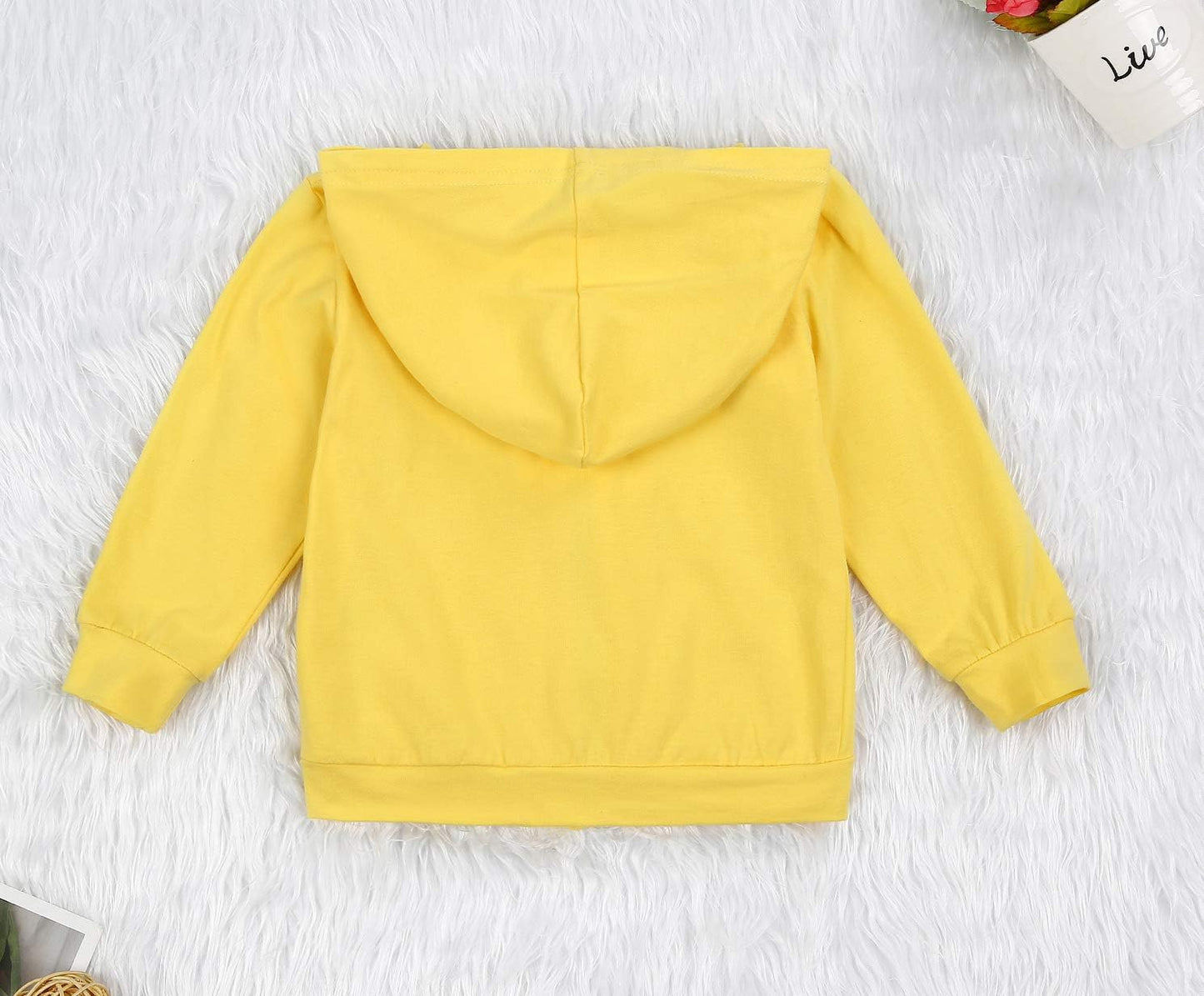 Imcute Baby Zip Up Hoodie, Unisex inflant Toddler Long Sleeve Sweatshirts Lightweight Jacket Hooded Coats Fall Winter Outfits