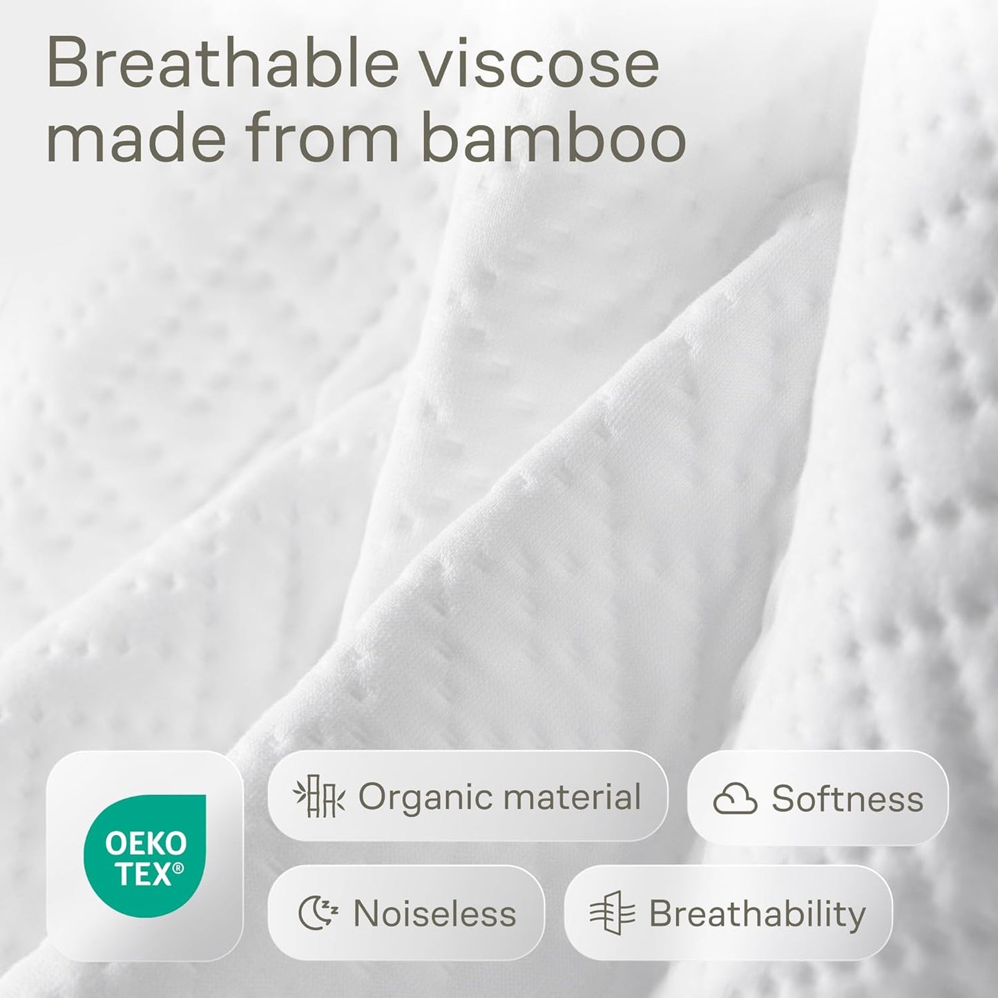 Niagara 1 Pack Viscose Made from Bamboo 100% Waterproof Crib Mattress Protector, Soft Breathable Crib Mattress Protector with Deep Pocket, Crib Mattress Pad for Toddler and Baby (52x28, White)