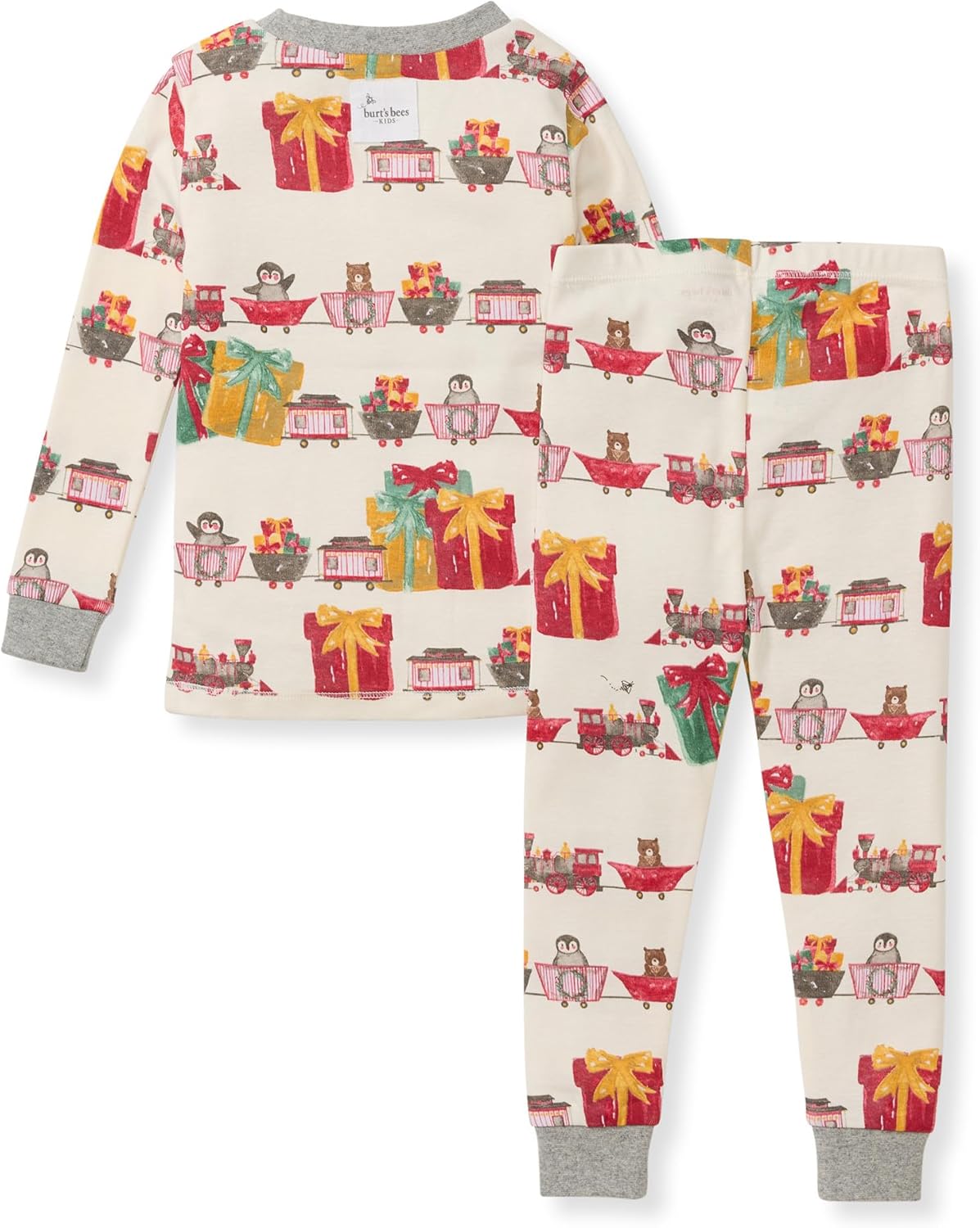 Burt's Bees Baby Boys' 2-Piece Long Sleeve Tee and Pants Organic Cotton Pajama Set