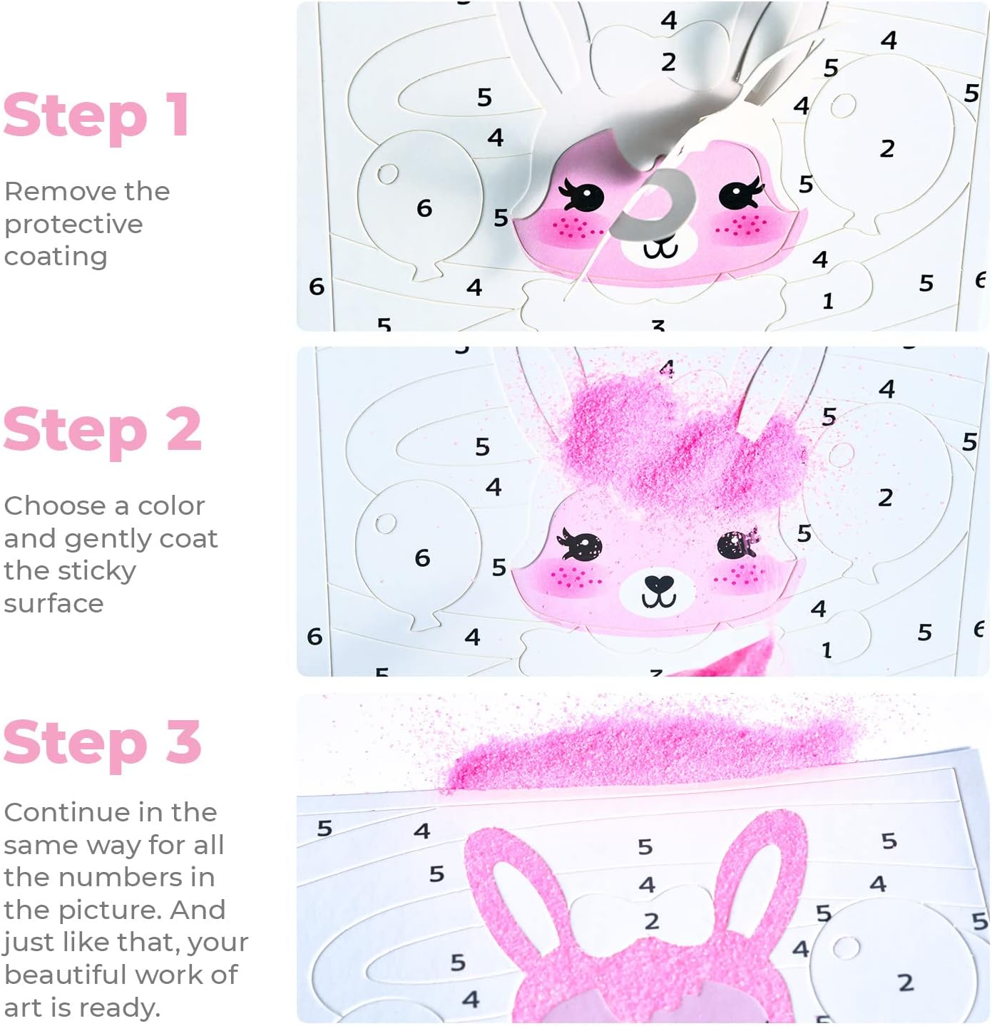 Sand Art Pictures Craft Sand - Сolor Sand Painting - Color Splash Sand Art Pictures Kids - Sticker Art Sheets Peel and Stick – Colored Sand Art Kit