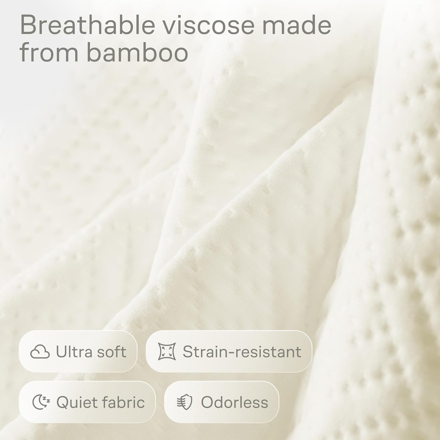 Niagara Crib 2 Pack 100% Waterproof Mattress Protector, Soft Breathable Crib Mattress Protector with Deep Pocket, Mattress Pad for Toddler and Baby (52x28, Beige) - Viscose Made from Bamboo