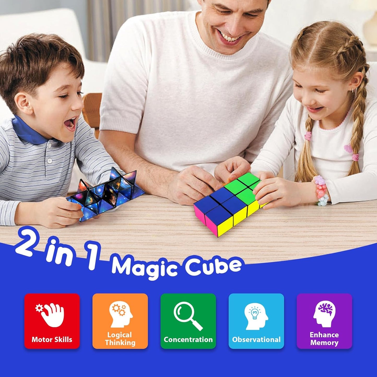 Toys for Boys Age 6-12 Birthday Gifts for 6 7 8 9 10 Year Old Boy Girls, Fidget Toys Infinity Cubes for Kids 8-12 Cool Fun Magic Cube for Boys Ages 10-12 Years Old Gift Ideas for Teen