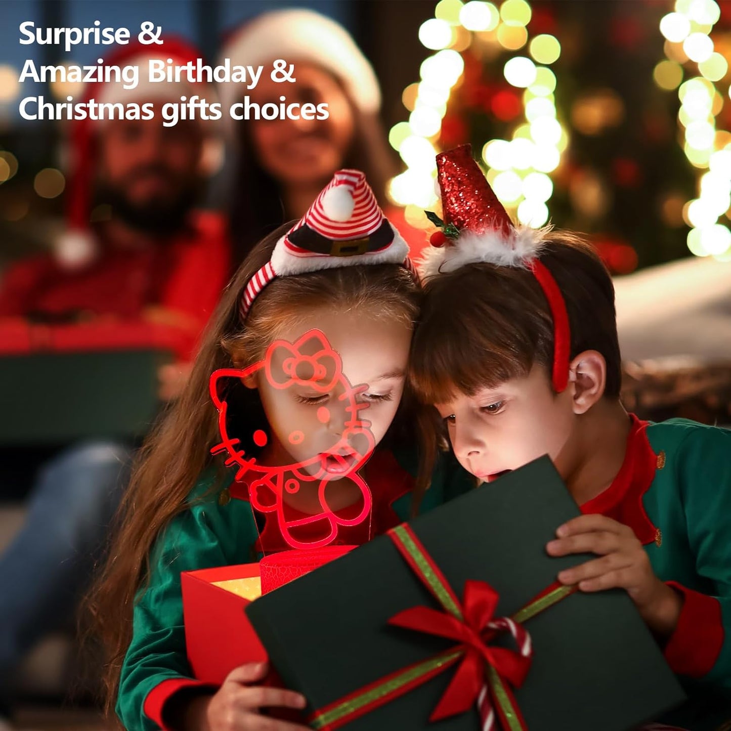 Cat Night Light Cute Night Light - Anime Charater 16 Color Change Decor Kitty Lamp with Remote, Dim, Timer,Kids Gifts for Christmas Birthday,Nursery Baby