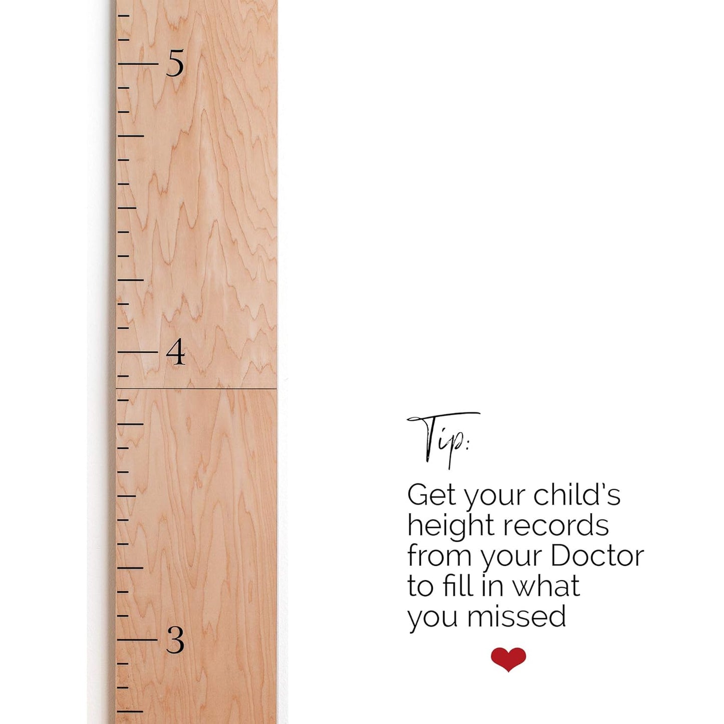 Wood Growth Chart for Wall - Growth Chart Wood Growth Chart for Kids Wooden Ruler Growth Chart Child Height Wall Chart Grow Chart for Wall Kids Wall Ruler Height Chart-Modern Natural