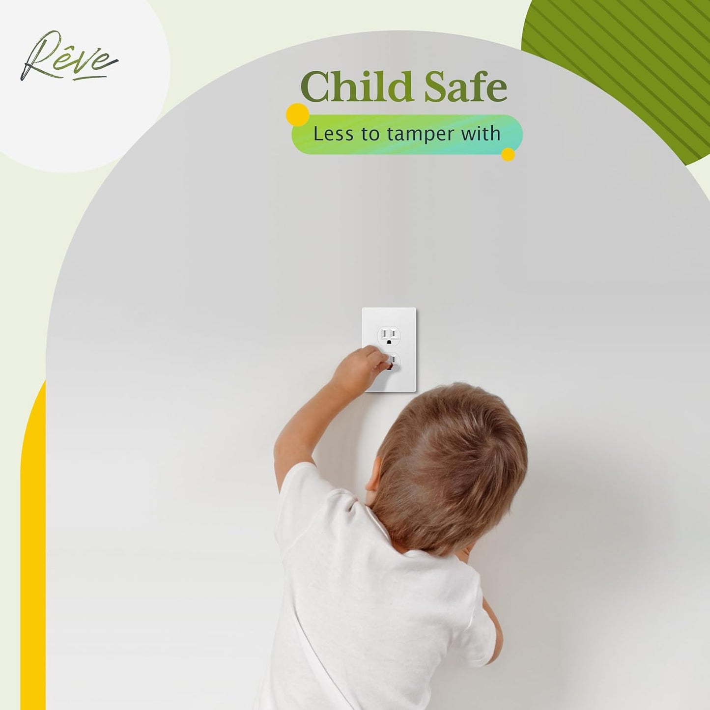 TG Mid-Size Screwless Duplex Wall Plate, Child Safe Receptacle Outlet Cover, Medium Size 1-Gang 4.88" H x 3.11" L, Polycarbonate Thermoplastic, UL Listed, SP-MS1-W10P, White (10 Pack)