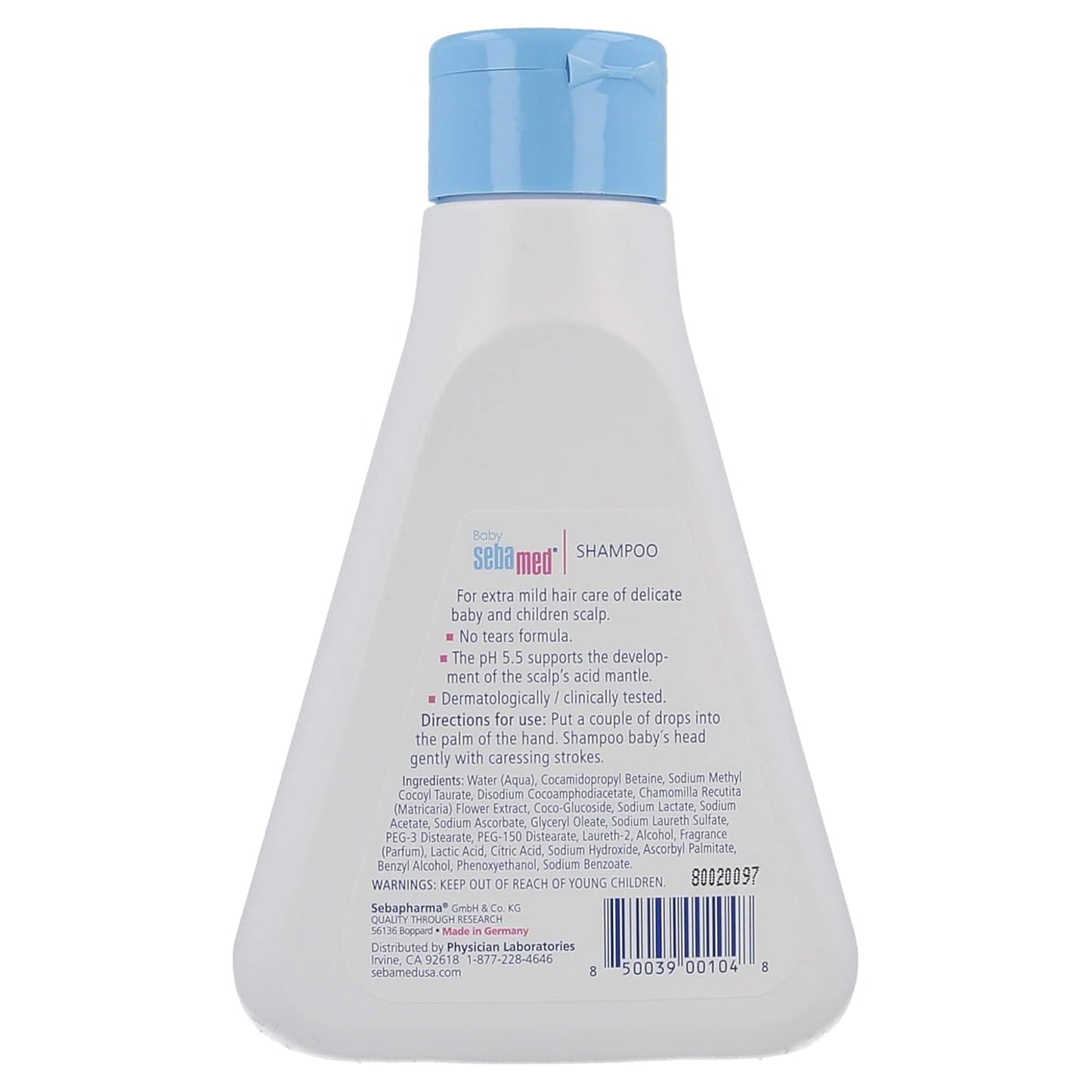 SEBAMED Children's Baby Shampoo Extra Mild Cleanser for Delicate Baby Hair and Scalp (250mL)