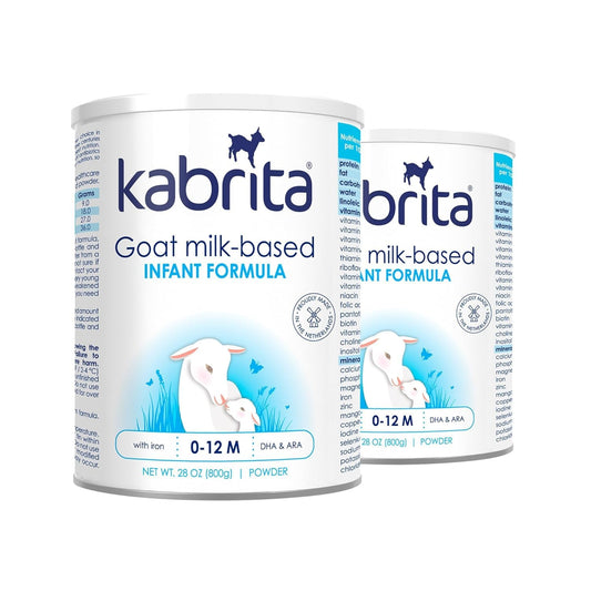Kabrita Goat Milk-Based Infant Formula – 28oz – Pack of 2 – Natural, Gentle Baby Formula – European, Non-GMO – Ages 0-12 Months