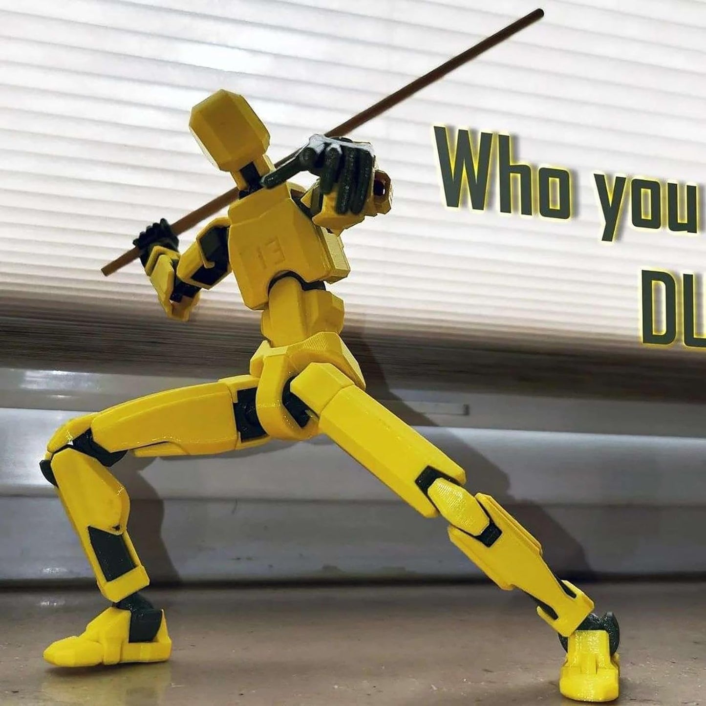 Titan 13 Action Figure, T13 Action Figures 3D Printed Multi-Jointed Movable, Nova 13 Action Figure Lucky 13 Action Figure Dummy 13 Action Figure, Game Gifts Valentines Gifts (Yellow)