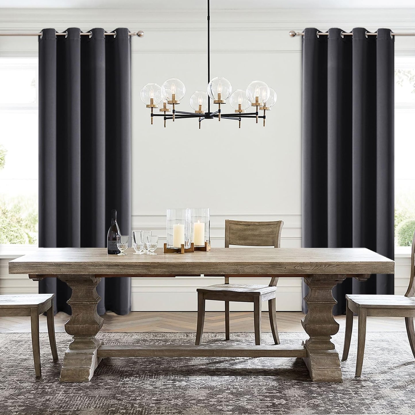 ChrisDowa Custom Blackout Curtain for Bedroom and Living Room. Thermal Insulated Room Darkening Curtain 1 Panel (Custom Size and Color)