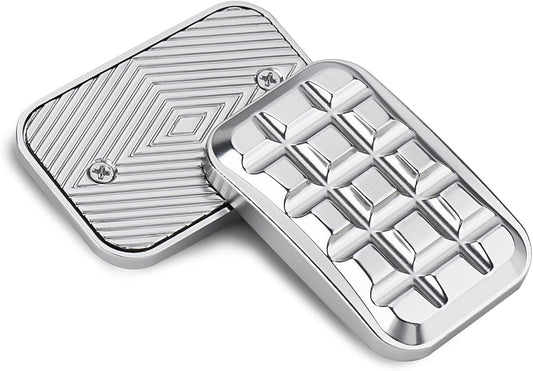 Fidget Slider EDC Adult Metal Fidget Toys ADHD Tool Anxiety Stress Relief Toys Fun Office Desk Toys Gifts for Boyfriend and Father (Silver)