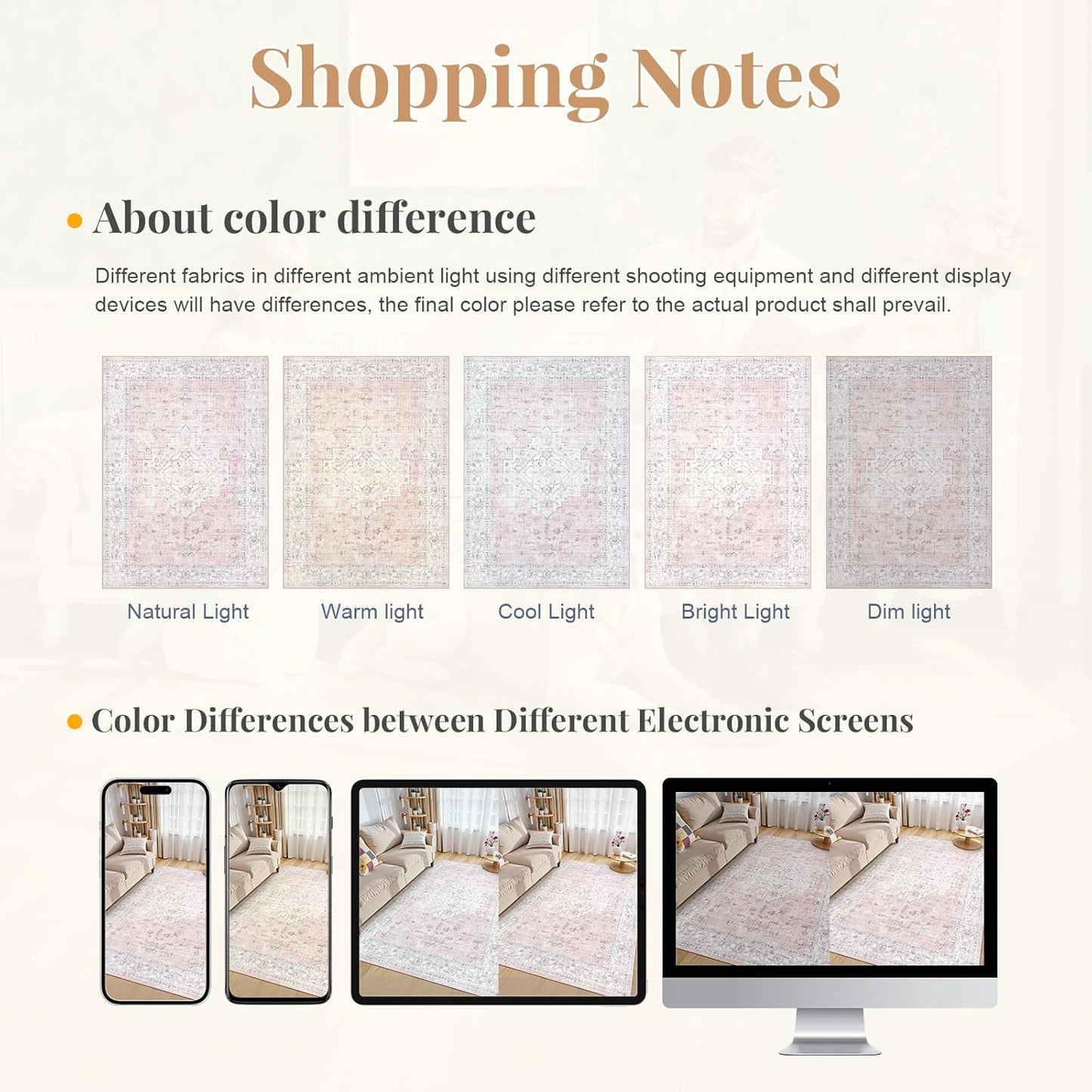 LIVEBOX Pink 5x7 Area Rug for Bedroom Girls, Boho Washable Rugs for Living Room Nursery, Non-Slip Indoor Soft Carpet Low-Pile Farmhouse Carpets for Dining Room Kids Playroom, Pink