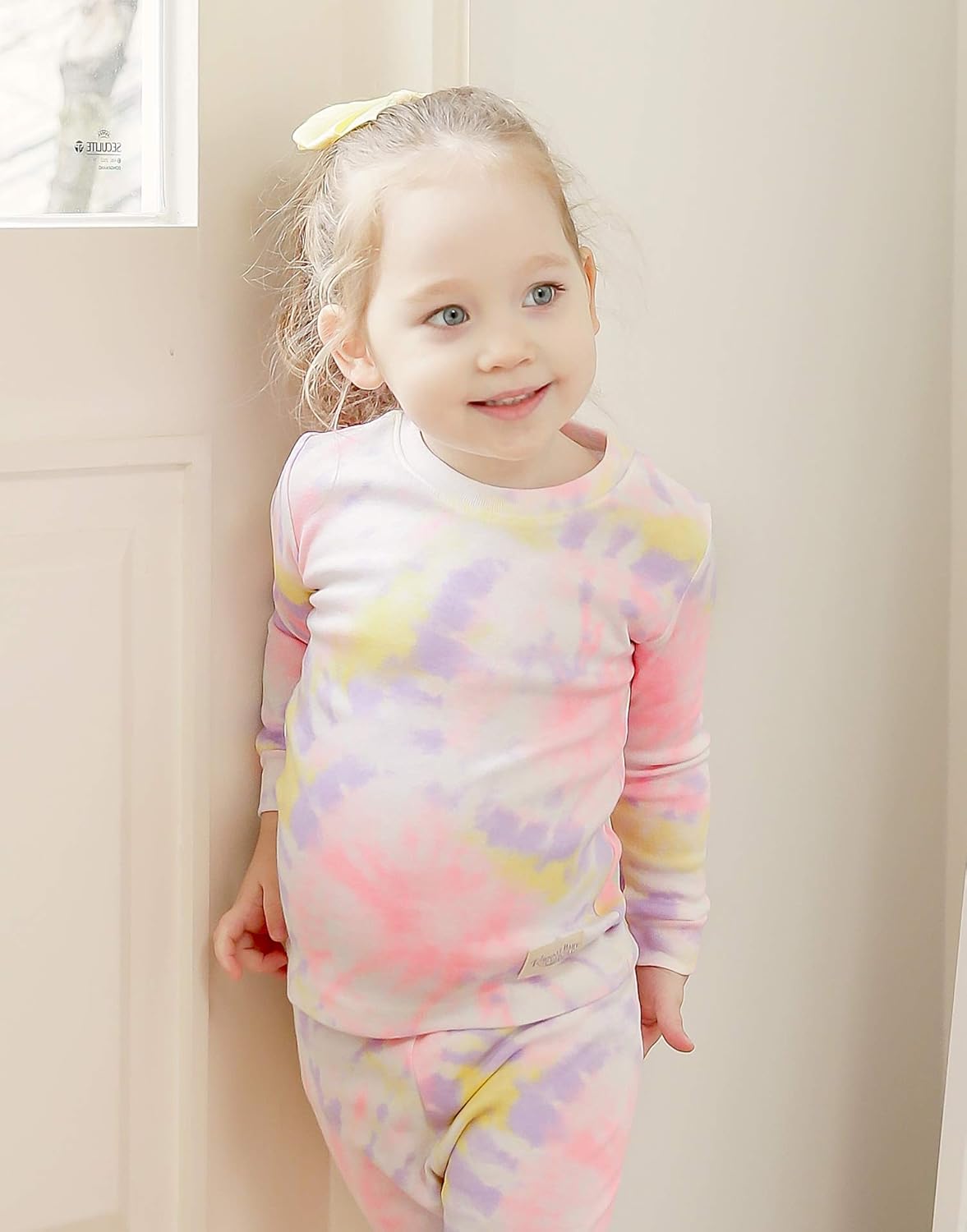 VAENAIT BABY 12M-12Y Toddler Kids Boys Girls 100% Cotton Marbling Tiedye Sung Fit Sleepwear Pajamas 2pcs Pjs Set