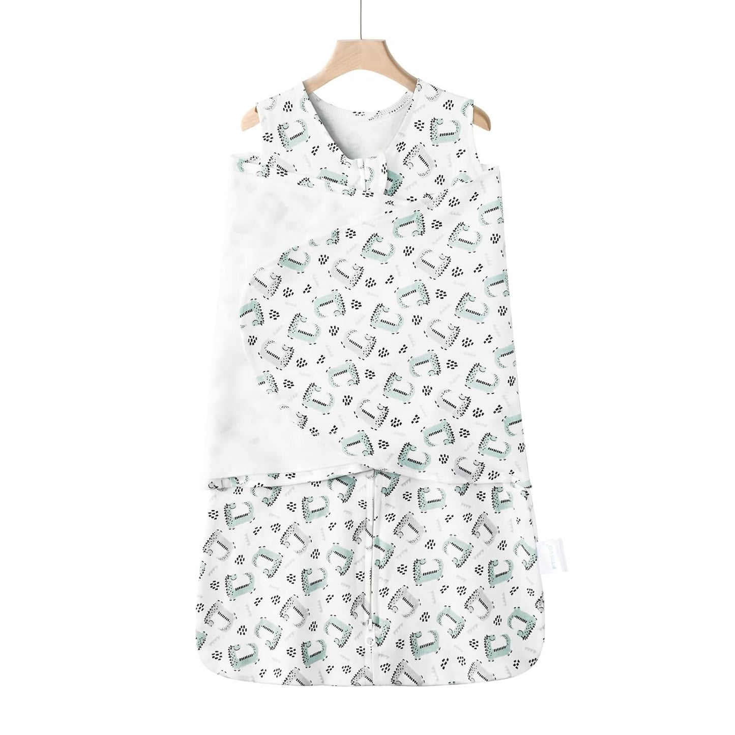 Swaddle-Blanket Baby Girl & Boy Swaddles Newborn Infant Transition 100% Cotton Wrap Blankets, 3-Way Adjustable Wearable Blanket, TOG 1.0 (Little Monster, 0-3 Month)