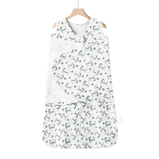 Swaddle-Blanket Baby Girl & Boy Swaddles Newborn Infant Transition 100% Cotton Wrap Blankets, 3-Way Adjustable Wearable Blanket, TOG 1.0 (Little Monster, 0-3 Month)