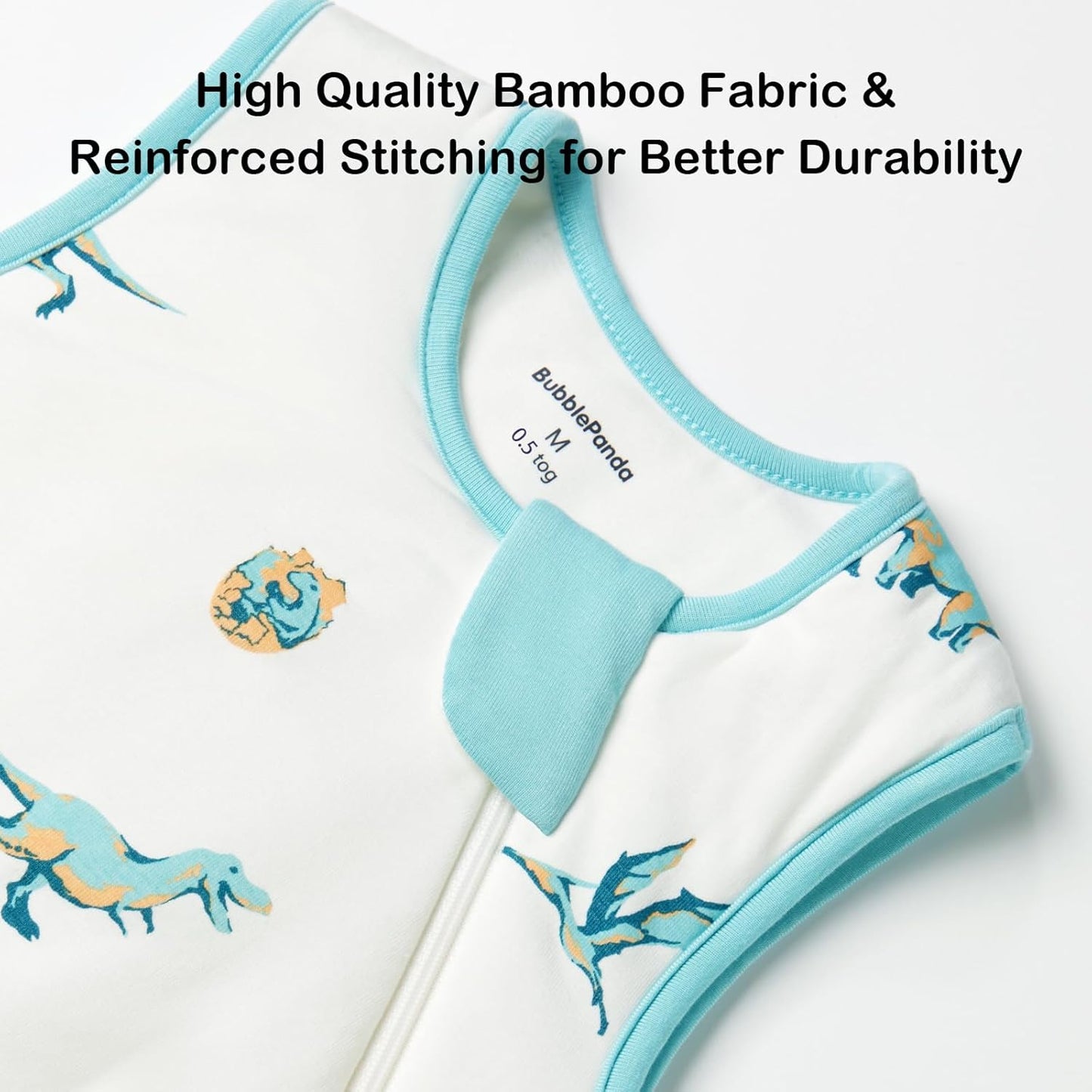BubblePanda Rayon Made from Bamboo Sleep Sack 2t-3t 0.5 Tog Soft Lightweight Toddler Sleep Sack 24-36 Months for Babies 2-Way Zipper Wearable Blanket Baby 3t