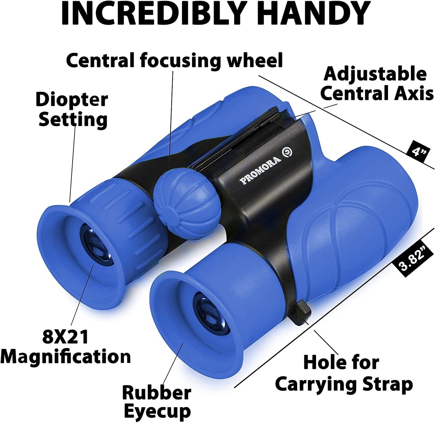 Binoculars for Kids for Toddler - for Little Boys and Girls – Extensive Set Incl. Magnifying Glass & Compass – Powerful Magnification 8X21 – 3 to 12 Year Old Kids