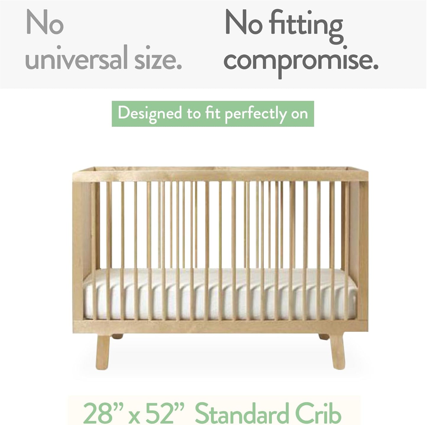 Joey + Joan Fitted Crib Sheets 28 x 52 – Compatible with Standard Crib Mattress and Toddler Bed – 100% Jersey Cotton – Beige + Rusty Brown – 2 Pack