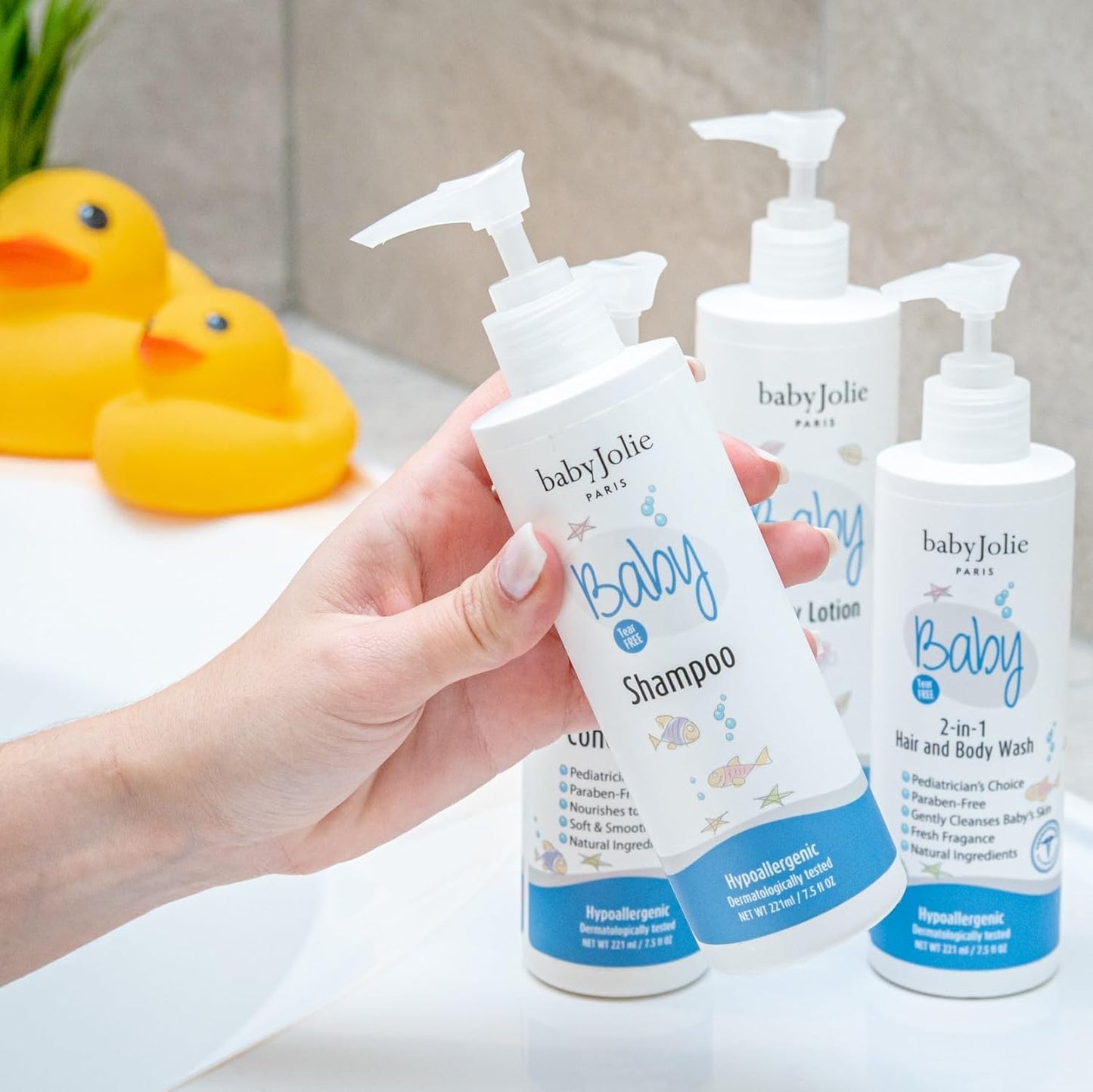 Baby Jolie Baby Body Wash, Kids Hair and Body Wash for Babies & Newborn 2-in-1, Shampoo + Soap | 7.5oz | 221ml (1)