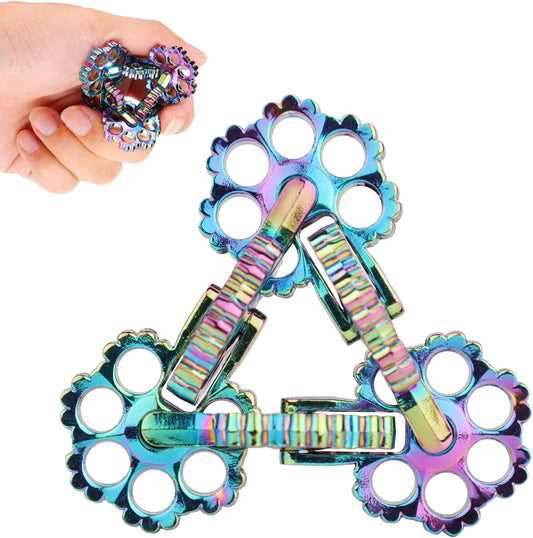 Infinity Roller Fidget Toy, Cool Metal Never Ending Twisting Fidget Toys for Adults, Premium Adults Stress and Anxiety Relief Fidget Toy, Relaxing Hand-Held Fidget Tool, Improve Hand Dexterity