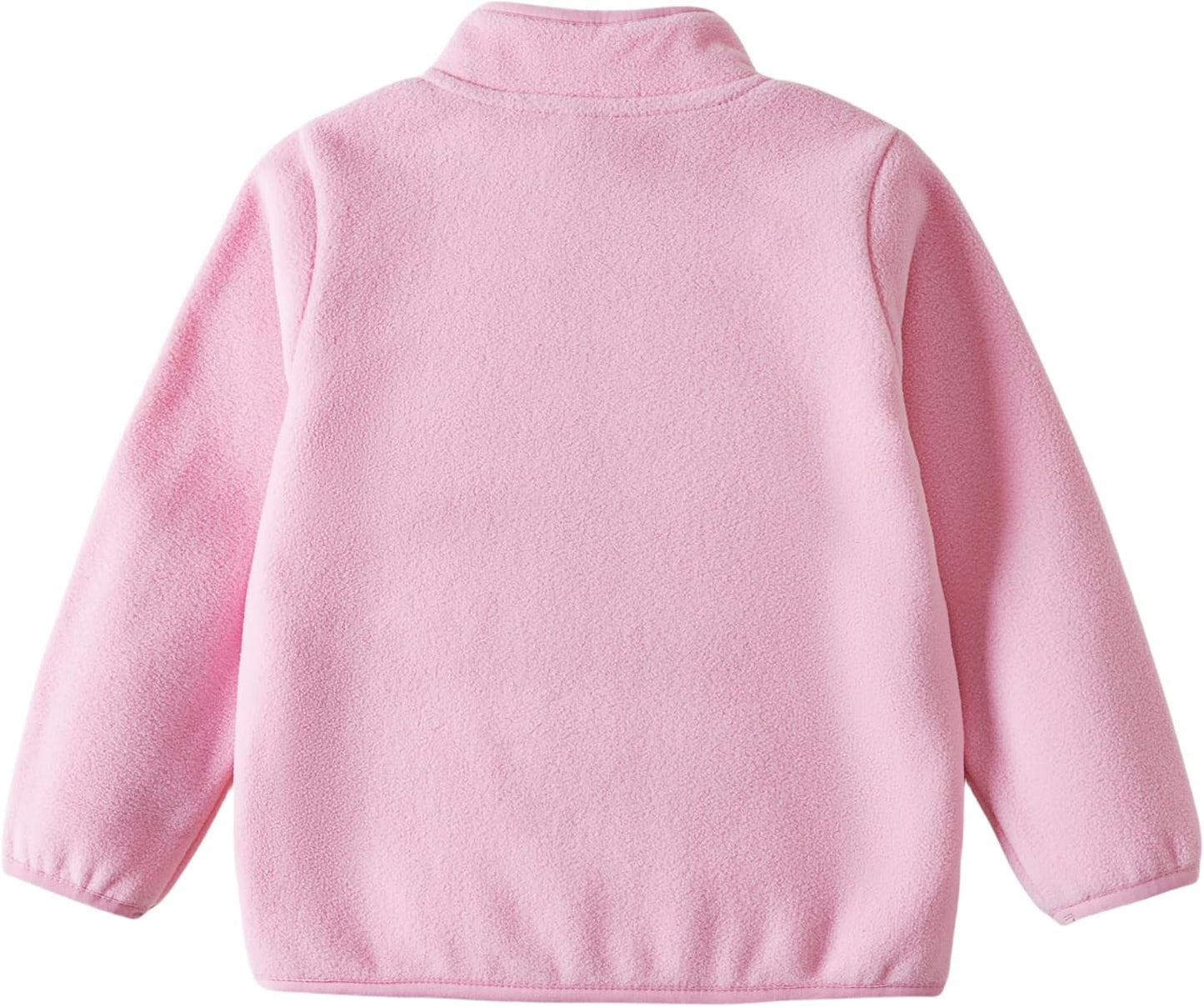 Toddler Fleece Jacket Kids Lightweight Outerwear Boys Girls Long Sleeve Fall Spring Coat 2-12 Years