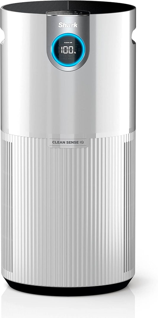 Shark Air Purifier for Home Large Room, Clean Sense Technology, HEPA Air Filter, 1000 Sq Ft, Kitchen, Filters Smoke, Captures 99.98% of Particles, Pet Dander, Pollutants, Dust, Allergens, HP201