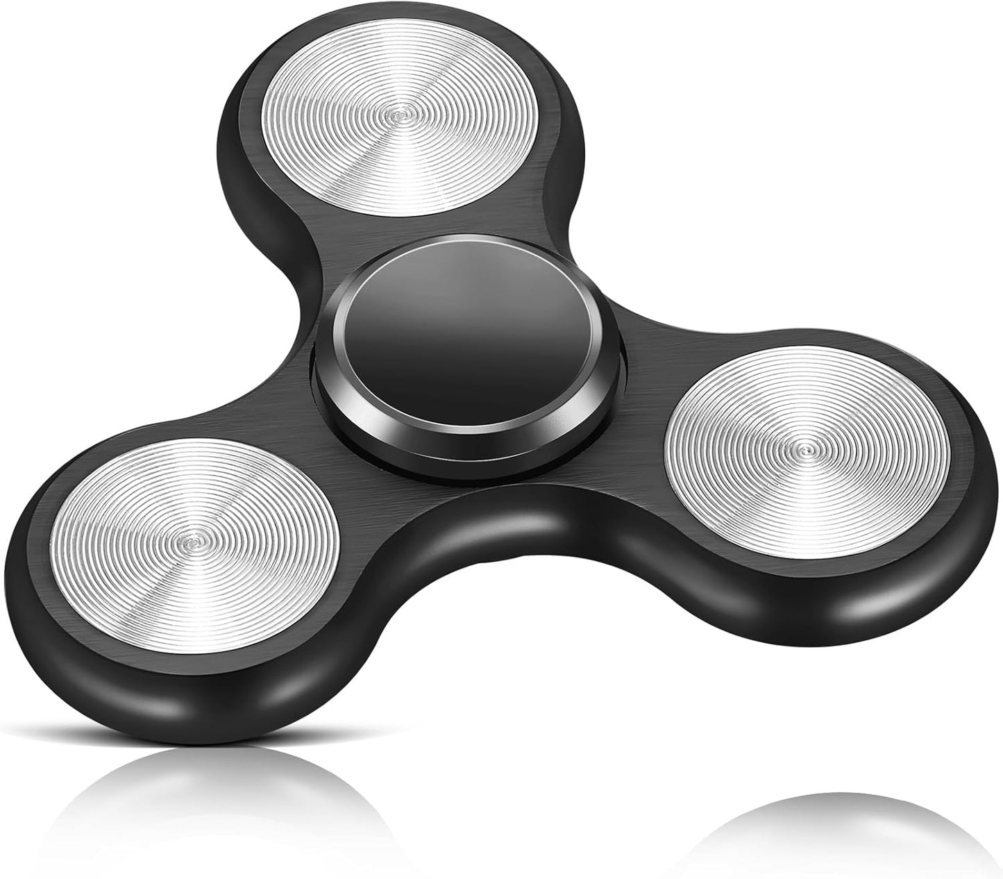 Metal Fidget Spinner for Adults, Silent Sensory Fidget Toys Adults Hand Spinners for ADHD Anxiety Stress Relief, Desk Toys for Office, Birthday Gifts Stocking Stuffers Classroom Prizes