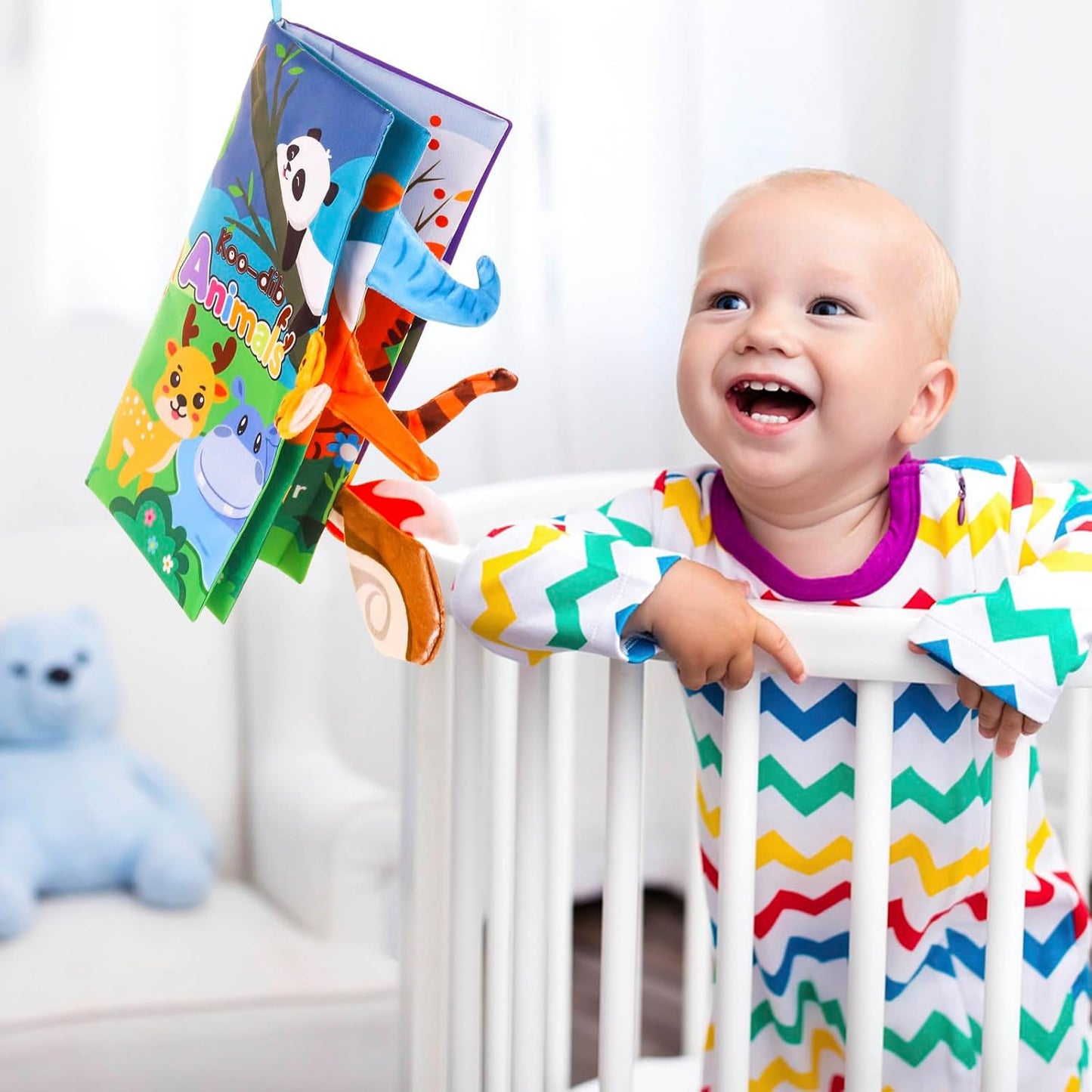 3 Pcs, Baby Books 0-6 Months, Crinkle Books for Babies, Touch and Feel Books for Infants, Infant Tummy Time Toys 0 6 9 Months, Sensory Toys for Babies, Baby Books