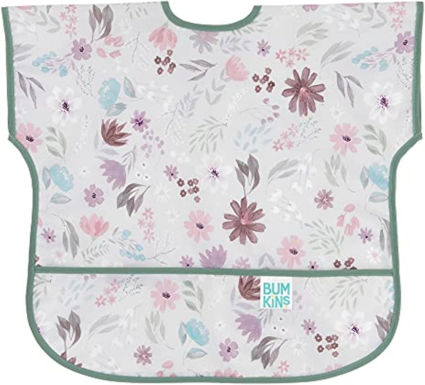 Bumkins Bibs - Toddler Bibs, Waterproof, Large for 1-3 Years, Short Sleeve