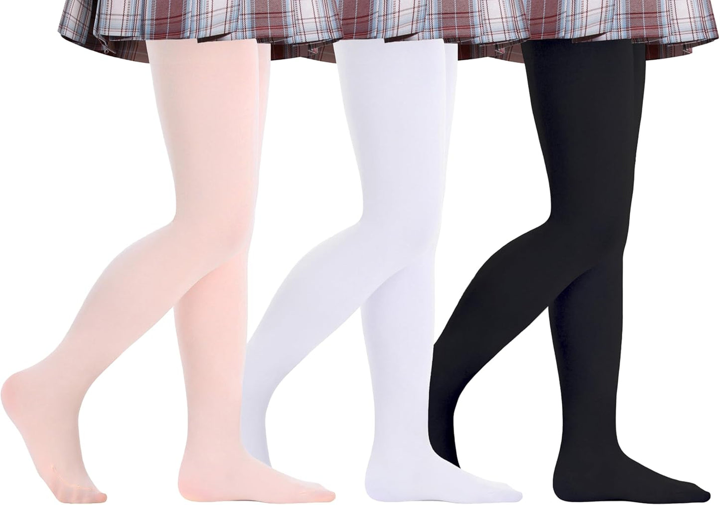 Toddler Girls Tights Dance Ballet Footed Leggings Ultra Soft Stockings for Kids Students