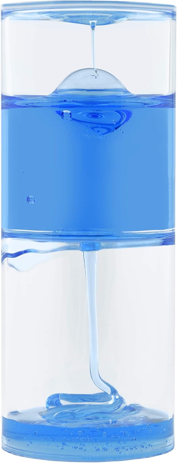 Playlearn 8" Sensory Ooze Tube Liquid Timer - Sensory Tube Ooze Timer (Blue Slow)
