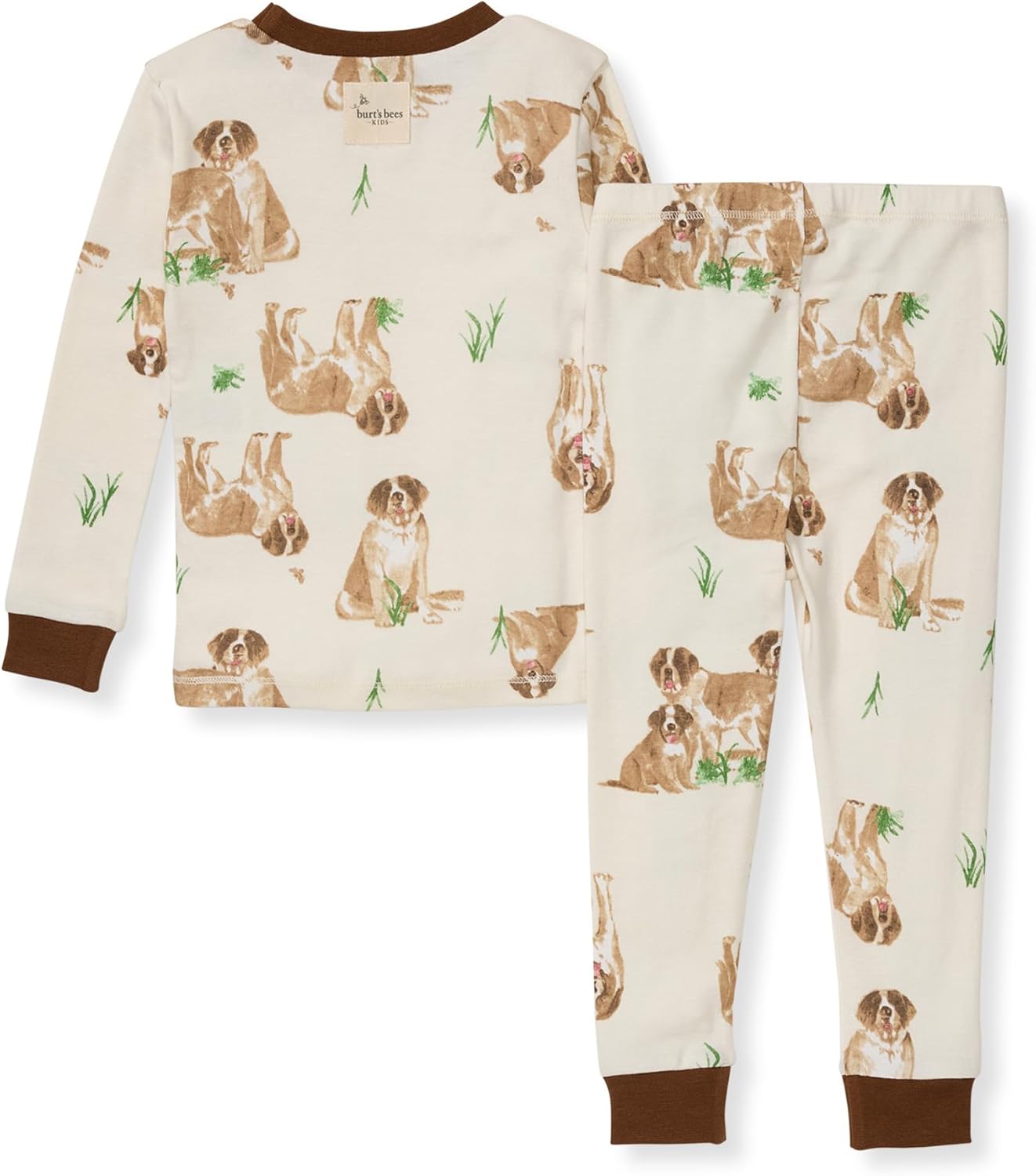 Burt's Bees Baby Boys' 2-Piece Long Sleeve Tee and Pants Organic Cotton Pajama Set