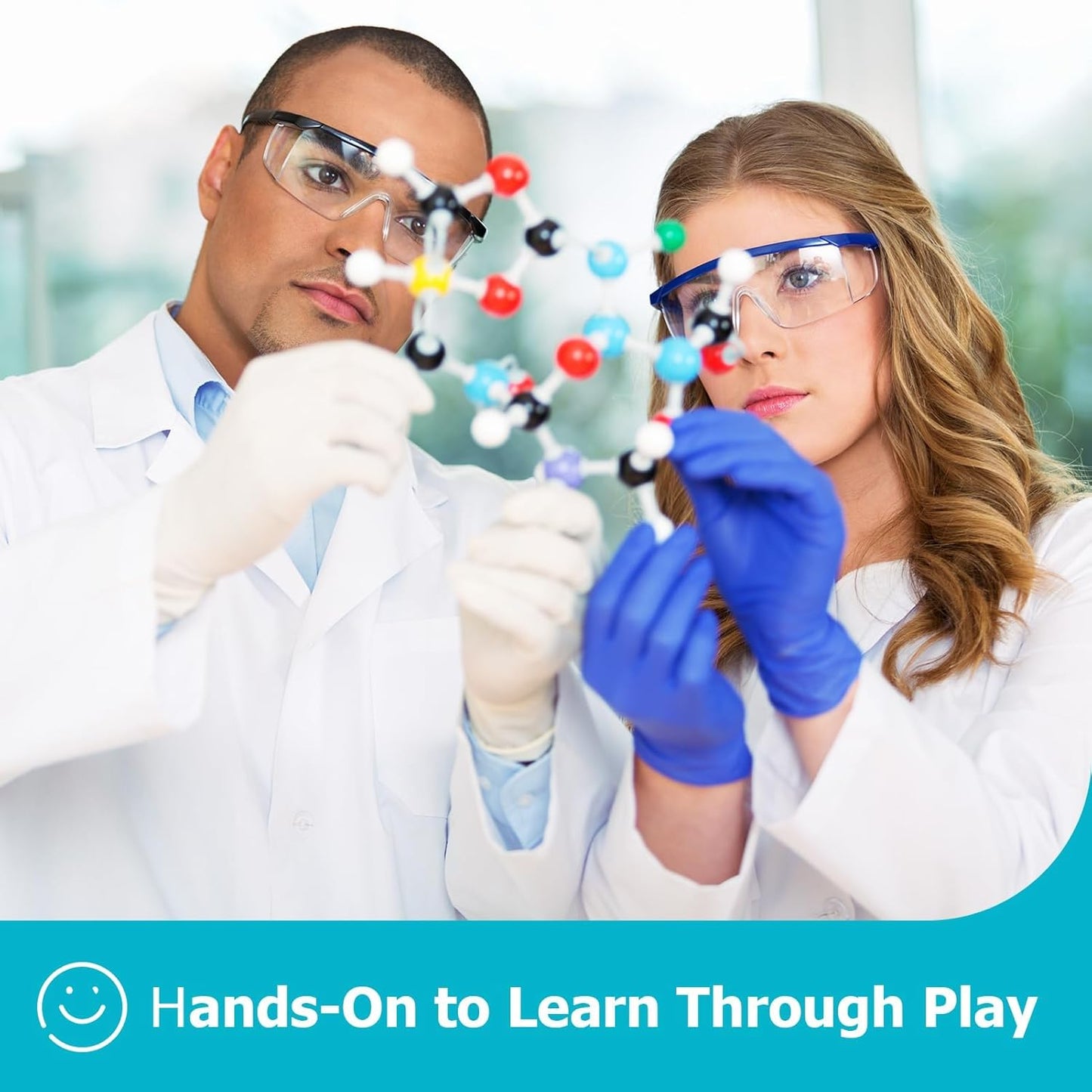 Molecular Model Kit, 240 Pcs Organic Molecular Chemistry Set, Atom Element Model Kit for Lessons in Chemistry, Molecular Structures Building kit, Ochem Science Gift for Teachers and Students