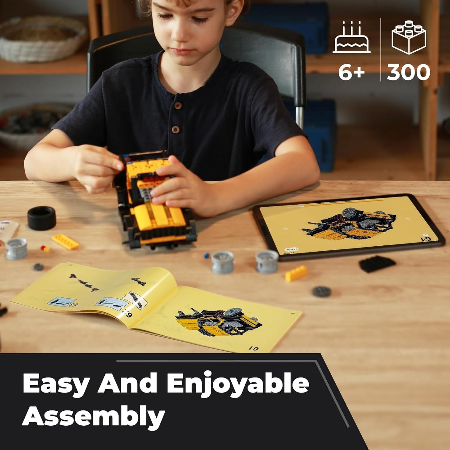 Robot R 4-in-1 Robot Building Kit, APP Remote Control STEM Coding Toys, Educational Gifts for Boys Girls Kids Ages 6-12, 4 Control Modes (300 Pieces)