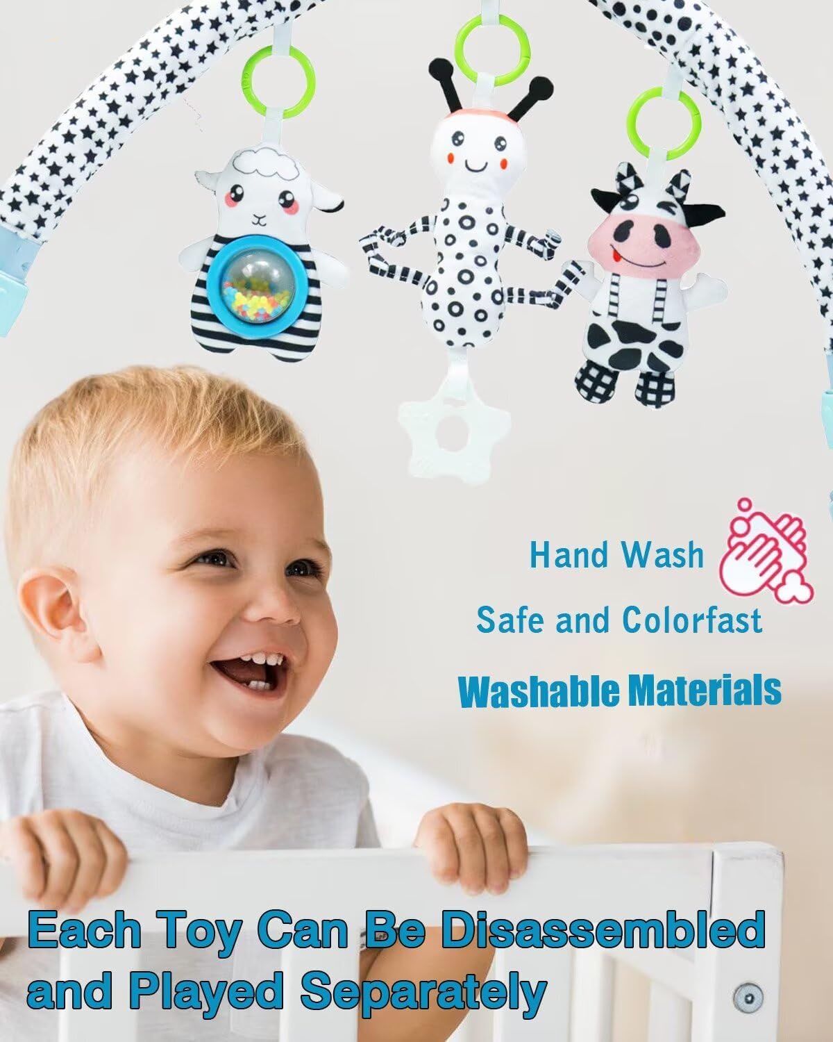 Pau1Hami1ton Baby Stroller Arch Toys, Car Seat Toys,Baby Gifts.S-19(Ant)