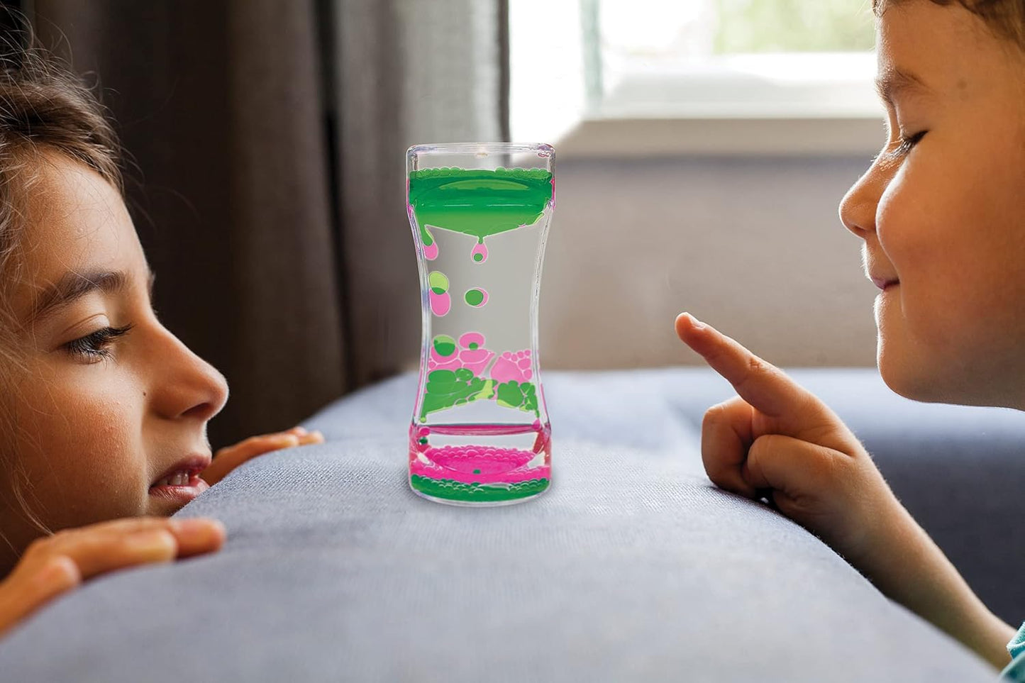 Pink & Green Liquid Motion Bubbler