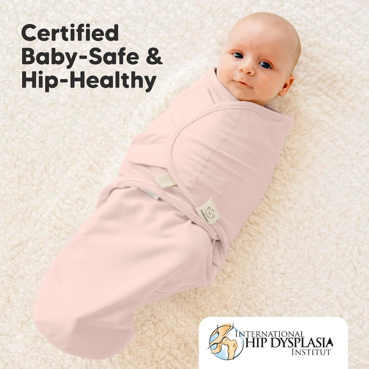 Baby Swaddle Sleep Sacks with Zipper - 3-Pack Swaddles for Newborns 0-3 Months, Infant, Baby Girls, Boys, Soft & Durable Newborn Sleep Sack, Easy Diaper Change Swaddling Blanket (ABC Land Rose)