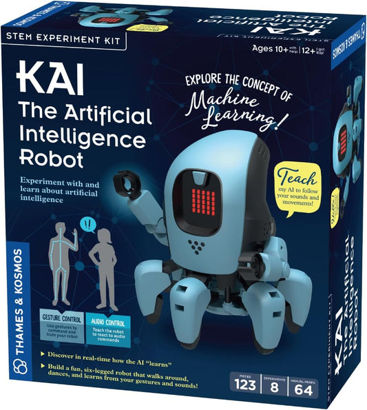 Thames & Kosmos Kai: The Artificial Intelligence Robot | Explore Machine Learning | Build an Innovative Smart Robot & Experiment with AI | App-Enabled for iOS & Android | Intro to AI for Kids
