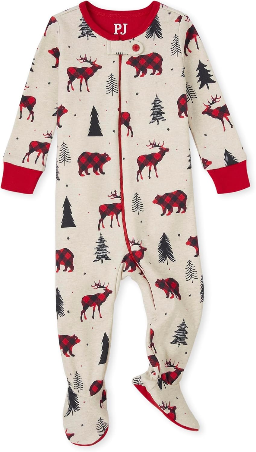 The Children’s Place Family Matching, Christmas and Holiday Pajama Sets, Cotton